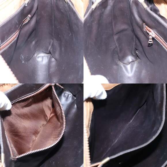 CELINE Macadam Canvas Shoulder Bag Beige - Picture 12 of 13